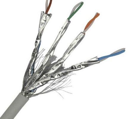 PVC-Jacken-Ethernet Cat7 Lan Cable HDPE Isolierungs-bloßes Kupfer