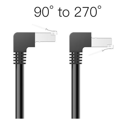 Fabrik direkte Ethernet-Kabel-Verbindungsstück-Zusatz-rechtwinkliger Stecker CAT 6