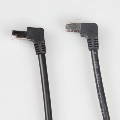 Fabrik direkte Ethernet-Kabel-Verbindungsstück-Zusatz-rechtwinkliger Stecker CAT 6