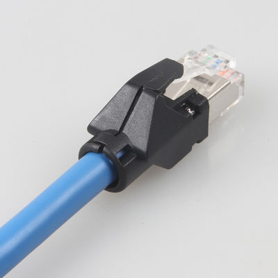 Ethernet-Kabel Cat6a S/FTP 6 Fuß RJ45-Netz-Schnur-Flecken-industrieller Widerstand-Kettennetz-Kabel-