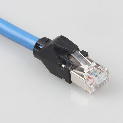 Ethernet-Kabel Cat6a S/FTP 6 Fuß RJ45-Netz-Schnur-Flecken-industrieller Widerstand-Kettennetz-Kabel-