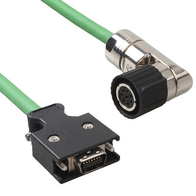 V90 6FX3002-2DB10 Encoder Kabel Servomotor Stecker Stecker mit grünem Kabel fest installiert